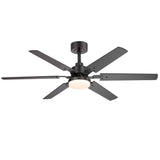 Drayis 46-Inch 6-Blade Ceiling Fan With Light, 2-Pack