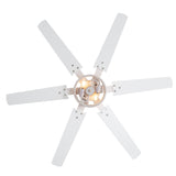 Elden 46-Inch White Ceiling Fans With Lights, 2-Pack