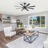 Emelle 52-Inch 8-Blade Ceiling Fan With Light & Remote