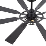 Emelle 52-Inch 8-Blade Ceiling Fan With Light & Remote