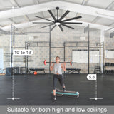 Evis 84 Inch Ceiling Fan With Light and Remote