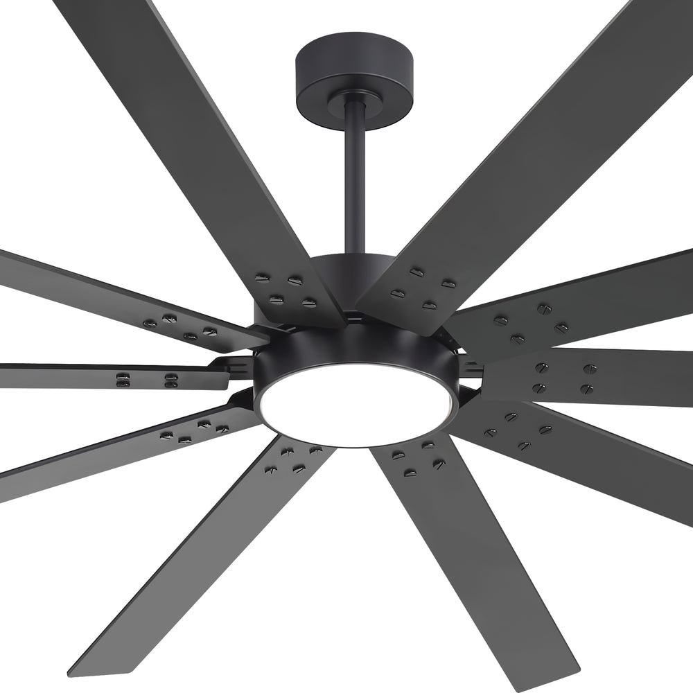 Evis 84 Inch Ceiling Fan With Light and Remote