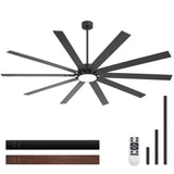 Evis 84 Inch Ceiling Fan With Light and Remote