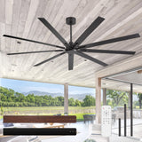 Virelia 84 Inch Ceiling Fan Without Light and Remote