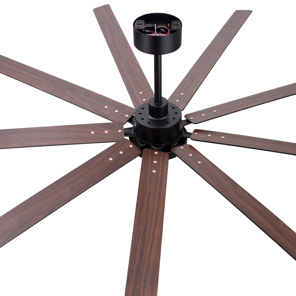 Virelia 84 Inch Large Ceiling Fan for Living Room With Light and Remote
