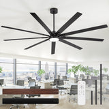 Virelia 84 Inch Large Ceiling Fan for Living Room With Light and Remote
