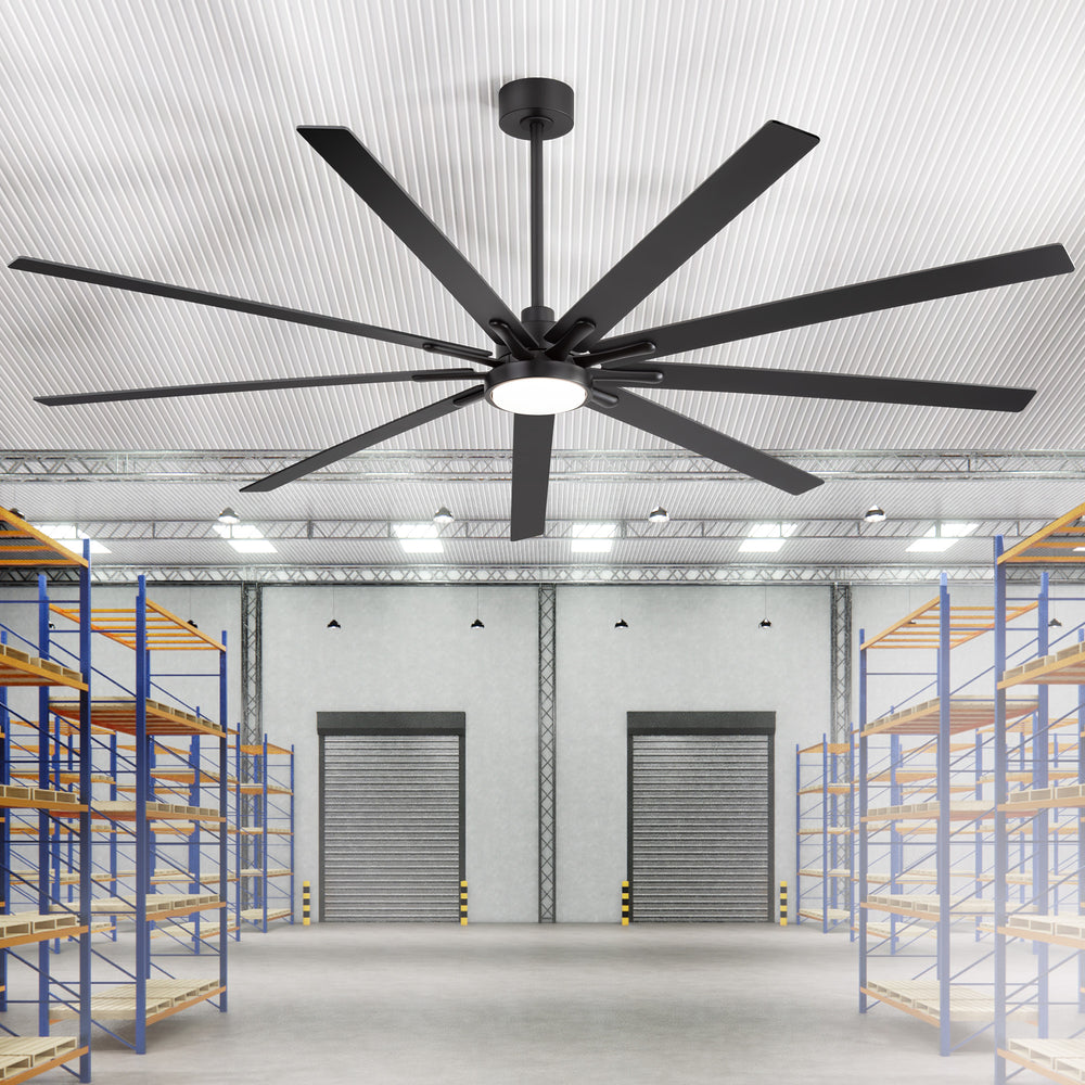 Virelia 84 Inch Large Ceiling Fan for Living Room With Light and Remote