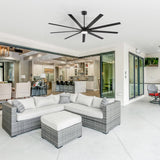 Virelia 84 Inch Large Ceiling Fan for Living Room With Light and Remote