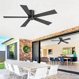 Liora 2-Pack 42" Flush Mount Ceiling Fans Without Lights