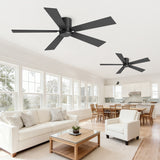 Liora 2-Pack 42" Flush Mount Ceiling Fans Without Lights