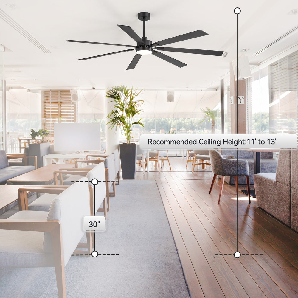Fenora 72 Inch Indoor Ceiling Fan With Light and Remote
