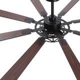 Galara 65 Inch Caged Ceiling Fan With Light & Remote