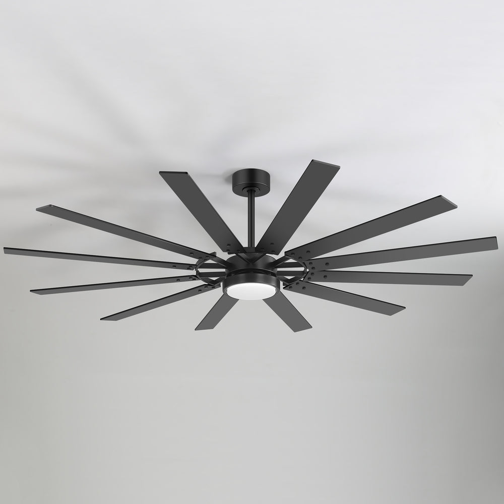 Dualvora 72/80 Inch Large Ceiling Fan With Light & Remote