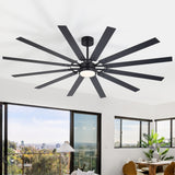 Dualvora 72/80 Inch Large Ceiling Fan With Light & Remote