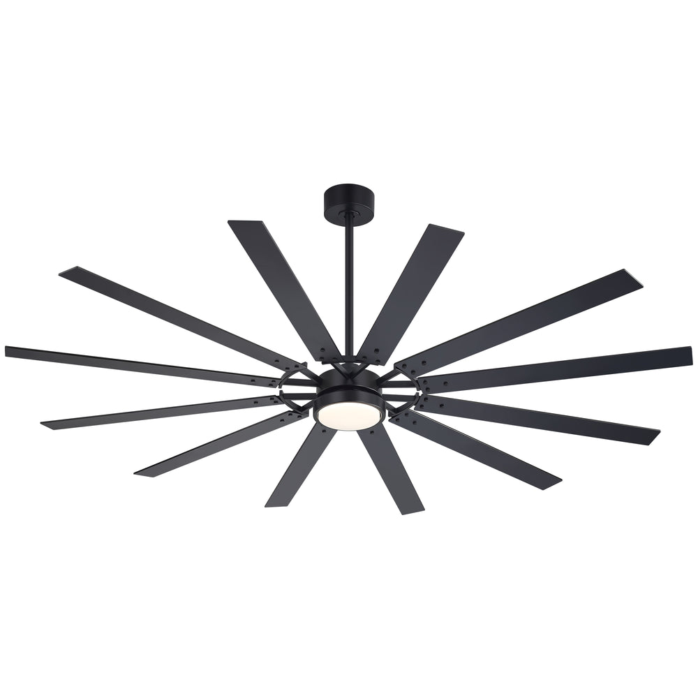 Dualvora 72/80 Inch Large Ceiling Fan With Light & Remote