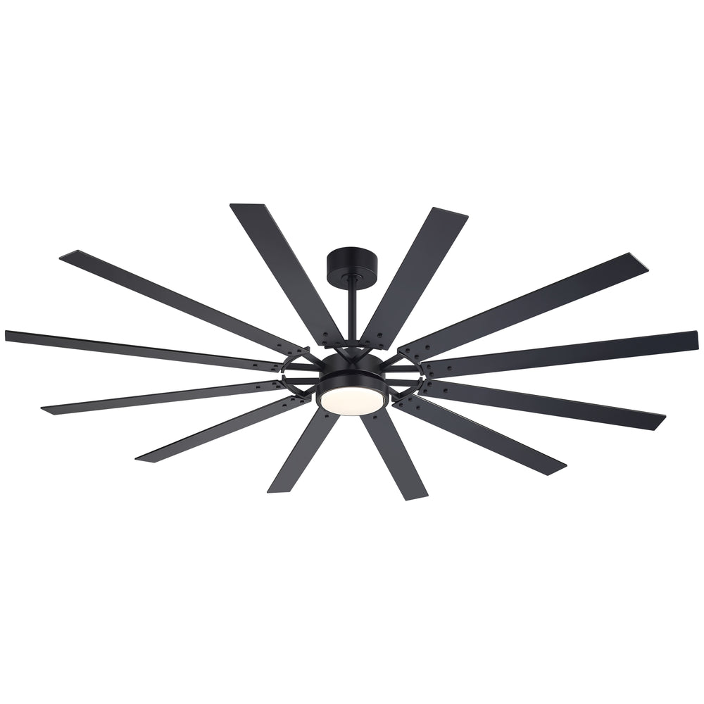 Dualvora 72/80 Inch Large Ceiling Fan With Light & Remote