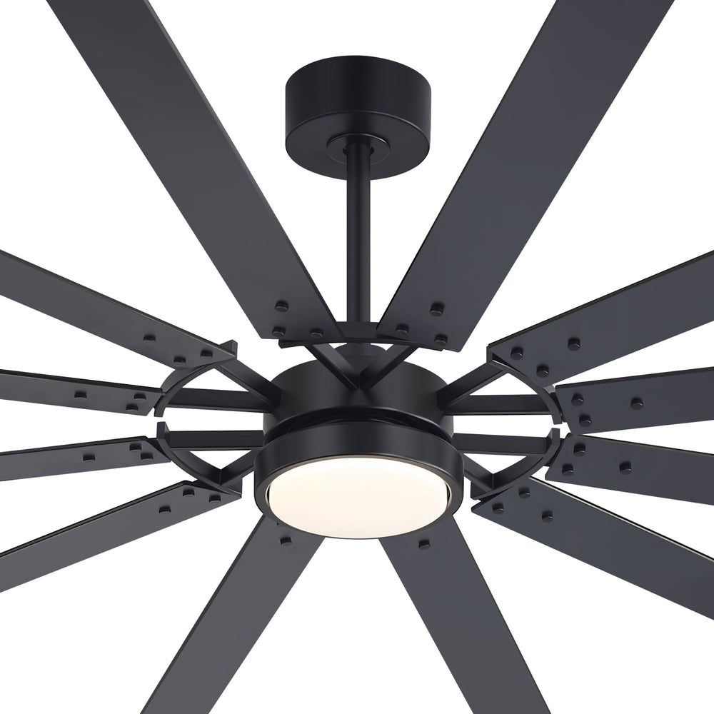 Dualvora 72/80 Inch Large Ceiling Fan With Light & Remote