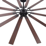 Dualvora 72/80 Inch Large Ceiling Fan With Light & Remote