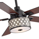 Cavora 52-Inch 5 Blade Ceiling Fan With Light & Remote