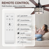 Cavora 52-Inch 5 Blade Ceiling Fan With Light & Remote