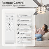 Cavora 52-Inch 5 Blade Ceiling Fan With Light & Remote