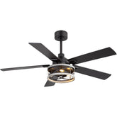 Cavora 52-Inch Industrial Caged Ceiling Fan With Light