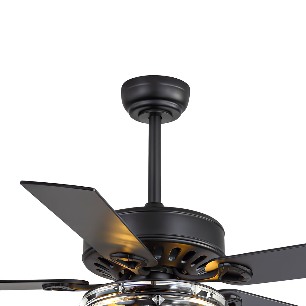 Cavora 52-Inch Crystal Ceiling Fan With Light