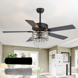 Cavora 52-Inch Crystal Ceiling Fan With Light