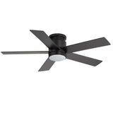 Elvaris 42/52-Inch Flush Mount Ceiling Fan With Light