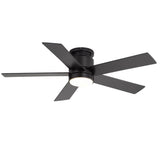 Elvaris 42/52-Inch Flush Mount Ceiling Fan With Light