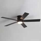 Elvaris 42/52-Inch Flush Mount Ceiling Fan With Light