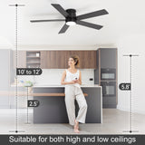 Aerovia 52-Inch Smart Ceiling Fan With Light & Remote