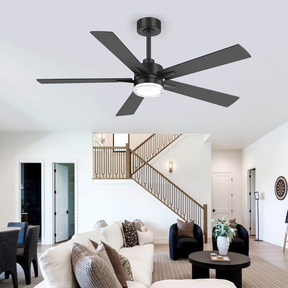 Auralis 52-Inch 5-Blade Ceiling Fan With Light & Remote