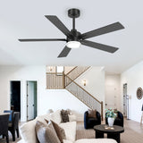 Auralis 52-Inch 5-Blade Ceiling Fan With Light & Remote
