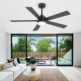 Auralis 52-Inch 5-Blade Ceiling Fan With Light & Remote