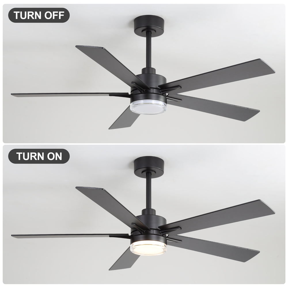 Auralis 52-Inch 5-Blade Ceiling Fan With Light & Remote