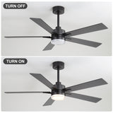 Auralis 52-Inch 5-Blade Ceiling Fan With Light & Remote