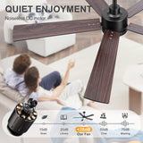 Auralis 52-Inch 5-Blade Ceiling Fan With Light & Remote