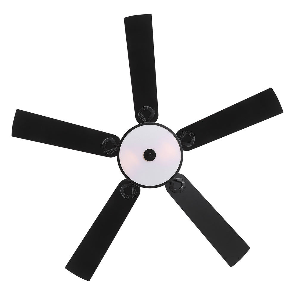 Cavora 52 Inch Black Ceiling Fan With Light & Remote