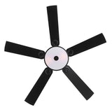 Cavora 52 Inch Black Ceiling Fan With Light & Remote