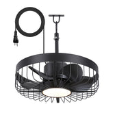 Novelle 19" IP44 Outdoor Ceiling Fan With Light & Remote