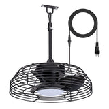 Joren 19-Inch Waterproof Outdoor Ceiling Fan With Light