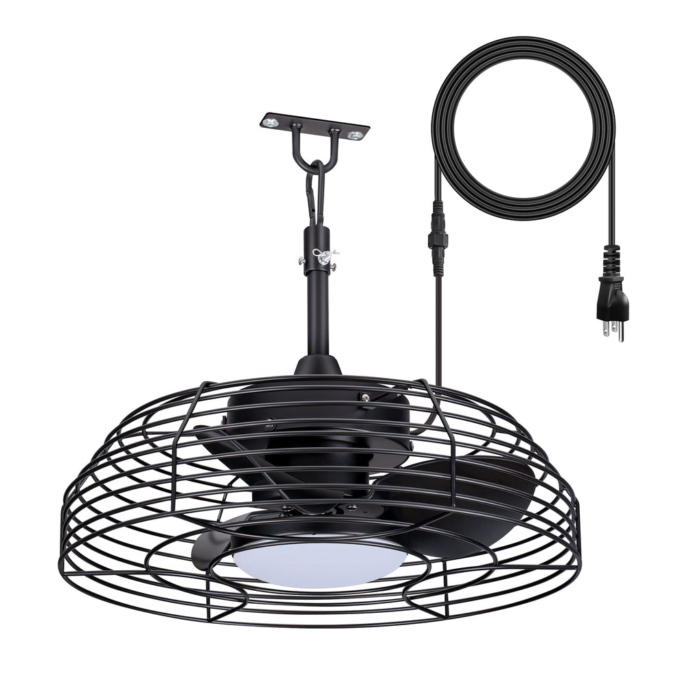 Joren 19-Inch Waterproof Outdoor Ceiling Fan With Light