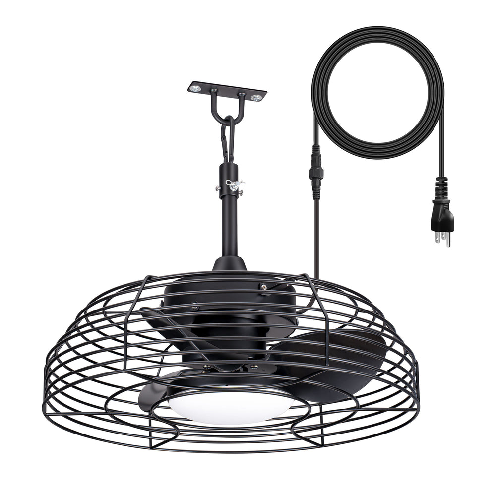Joren 19-Inch Waterproof Outdoor Ceiling Fan With Light