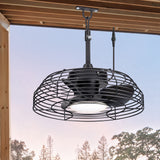 Joren 19-Inch Waterproof Outdoor Ceiling Fan With Light