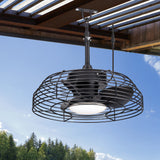 Joren 19-Inch Waterproof Outdoor Ceiling Fan With Light