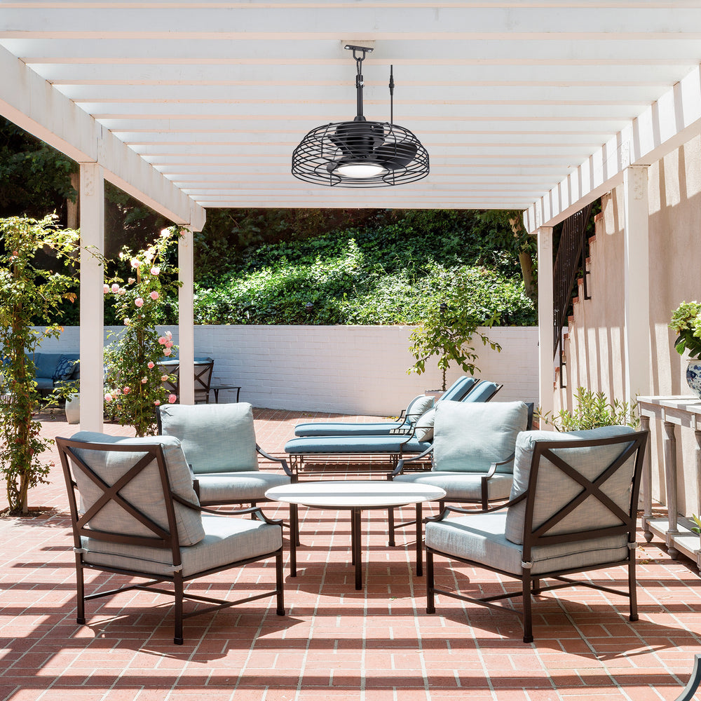 Joren 19-Inch Waterproof Outdoor Ceiling Fan With Light