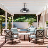 Joren 19-Inch Waterproof Outdoor Ceiling Fan With Light