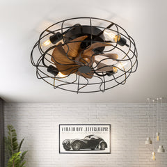 19-in Low Profile Ceiling Fan with Remote Control(7-blade)