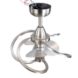 Halcyra 20-Inch Modern 3 Blade Ceiling Fan With Light